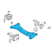 OEM BMW ActiveHybrid 3 Gearbox Support Diagram - 22-32-6-796-605