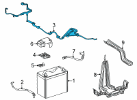 OEM 2018 Toyota Mirai Battery Cable Diagram - 82164-62030