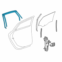 OEM 2015 Buick Verano Run Weatherstrip Diagram - 22957075