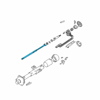 OEM 1991 Chevrolet Astro Steering Shaft Diagram - 7843901