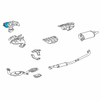 OEM 1995 Toyota Avalon Manifold Diagram - 17140-20010