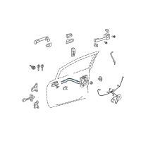 OEM Scion Lock Cable Diagram - 69710-52160