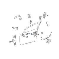 OEM Scion Lock Cable Diagram - 69750-52090