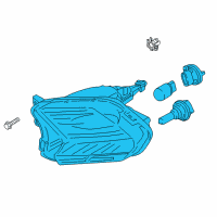 OEM Ford Escape Park Lamp Assembly Diagram - GJ5Z-13200-C