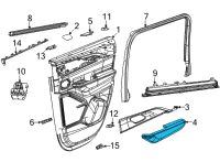 OEM Jeep Grand Cherokee L ARMREST-Rear Door Trim Diagram - 6XN221T3AC