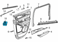 OEM 2021 Jeep Grand Cherokee L POWER WINDOW Diagram - 68376297AC