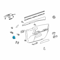 OEM 2016 Toyota Avalon Mirror Switch Diagram - 84872-07020