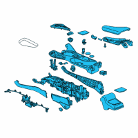 OEM 2019 Chevrolet Camaro Console Assembly Diagram - 84513110