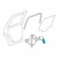 OEM 2012 Chevrolet Tahoe Motor Asm-Rear Side Door Window Regulator Diagram - 15844877