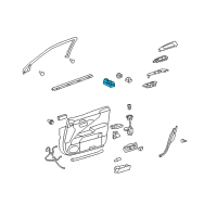 OEM 2010 Lexus LX570 Master Switch Assembly Diagram - 84040-50120