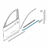 OEM 2020 BMW X2 Outer Weatherstrip, Left Diagram - 51-33-7-420-815