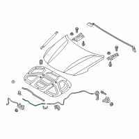 OEM 2016 Kia Optima Cable Assembly-Hood Latch Diagram - 81190D5200