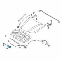 OEM 2018 Kia Optima Hood Latch Assembly Diagram - 81130D5010