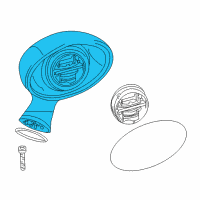 OEM 2002 BMW Z3 Left Primed El.Exterior Heatable Mirror Diagram - 51-16-2-492-933
