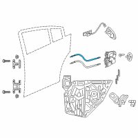 OEM Dodge Charger Cable-Outside Handle Diagram - 68359609AC
