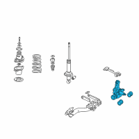 OEM 2004 Honda Civic Knuckle, Right Rear (Abs) Diagram - 52210-S6D-R00