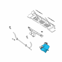 OEM 2000 Jeep Wrangler Reservoir-Washer Diagram - 4874393