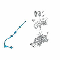 OEM Ford F-150 Shift Control Cable Diagram - BL3Z-7E395-C