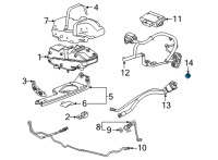 OEM Chevrolet Tahoe Filler Pipe Cap Diagram - 23138955