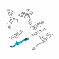 OEM 2004 Kia Optima Front Muffler Assembly Diagram - 286103C875