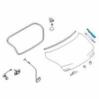 OEM 2019 Infiniti Q60 Hinge Assy-Trunk Lid, RH Diagram - 84400-5CA0A