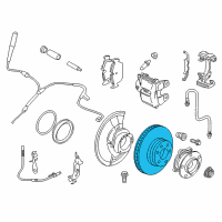 OEM 2011 BMW X6 Brake Disc, Lightweight, Ventilated, Right Diagram - 34-11-6-782-068