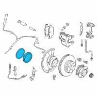 OEM 2015 BMW 740i Repair Set Brake Caliper Diagram - 34-11-1-163-647