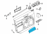 OEM Ford Maverick ARMREST ASY - DOOR Diagram - NZ6Z-6024140-AA