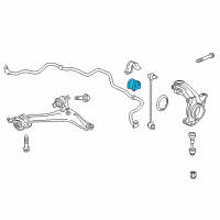 OEM 2017 Honda Accord Bush, Front Stabilizer Holder Diagram - 51306-T3L-A01