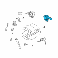 OEM 2004 Toyota Celica Headlamp Dimmer Switch Diagram - 84140-06070