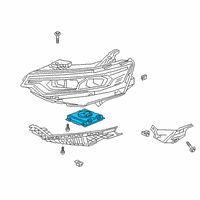 OEM Cadillac Control Module Diagram - 86777487