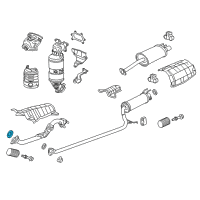 OEM 2013 Honda Civic Gasket, Exhuast Flexible Diagram - 18229-TR6-A01