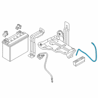 OEM BMW i3s Battery Degassing Hose Diagram - 61-21-9-343-861