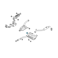 OEM 2004 Kia Sedona Rubber-Hanger Diagram - 0K2SA40061