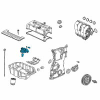 OEM 2014 Acura TSX Base, Oil Filter Diagram - 15310-R40-A00