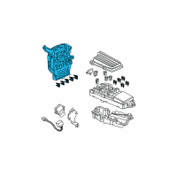 OEM Acura Box Assembly, Fuse Diagram - 38200-SEC-A05