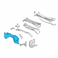 OEM 2005 Chevrolet SSR Panel Asm-Dash Lower Extension *Prime Ww18 Diagram - 15787558