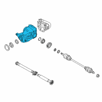 OEM 2018 BMW X6 Rear Axle Drive Differential Diagram - 33-10-7-636-996