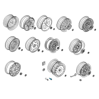OEM 2000 BMW 323Ci Wheel Stud Locks Diagram - 36-13-6-786-419