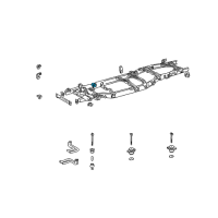 OEM 2005 Toyota Sequoia Cab Mount Bracket Diagram - 51704-34051