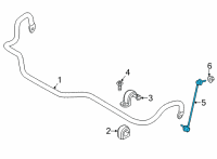 OEM 2021 BMW X4 Swing Support, Front, Right Diagram - 31-35-6-886-036