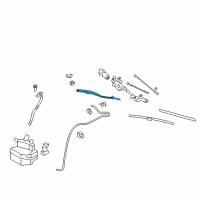 OEM 2015 Nissan GT-R Windshield Wiper Arm Assembly Diagram - 28886-39B0A