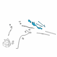 OEM 2020 Nissan GT-R Drive Assy-Windshield Wiper Diagram - 28800-JF30A