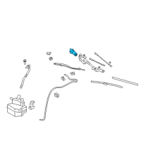 OEM 2018 Nissan GT-R Motor Assy-Windshield Wiper Diagram - 28810-JF30A