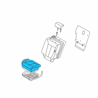 OEM 2007 Hyundai Santa Fe Pad Assembly-2ND Seat Cushion, RH Diagram - 89250-0W500