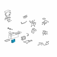 OEM Honda Element Box, Console (Driver) Diagram - 83424-SCV-A91