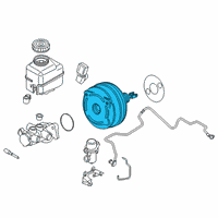 OEM 2019 BMW i8 Power Brake Booster Diagram - 34-33-6-865-472