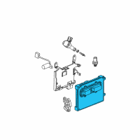 OEM 2006 Saturn Vue Powertrain Control Module Assembly(L66 No-Start) Diagram - 12583698