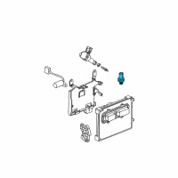 OEM 2005 Saturn Vue Knock Sensor Diagram - 12582343