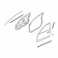 OEM Infiniti Moulding Assy-Front Door Outside, RH Diagram - 80820-JK00E